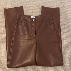 Aritzia faux leather pants